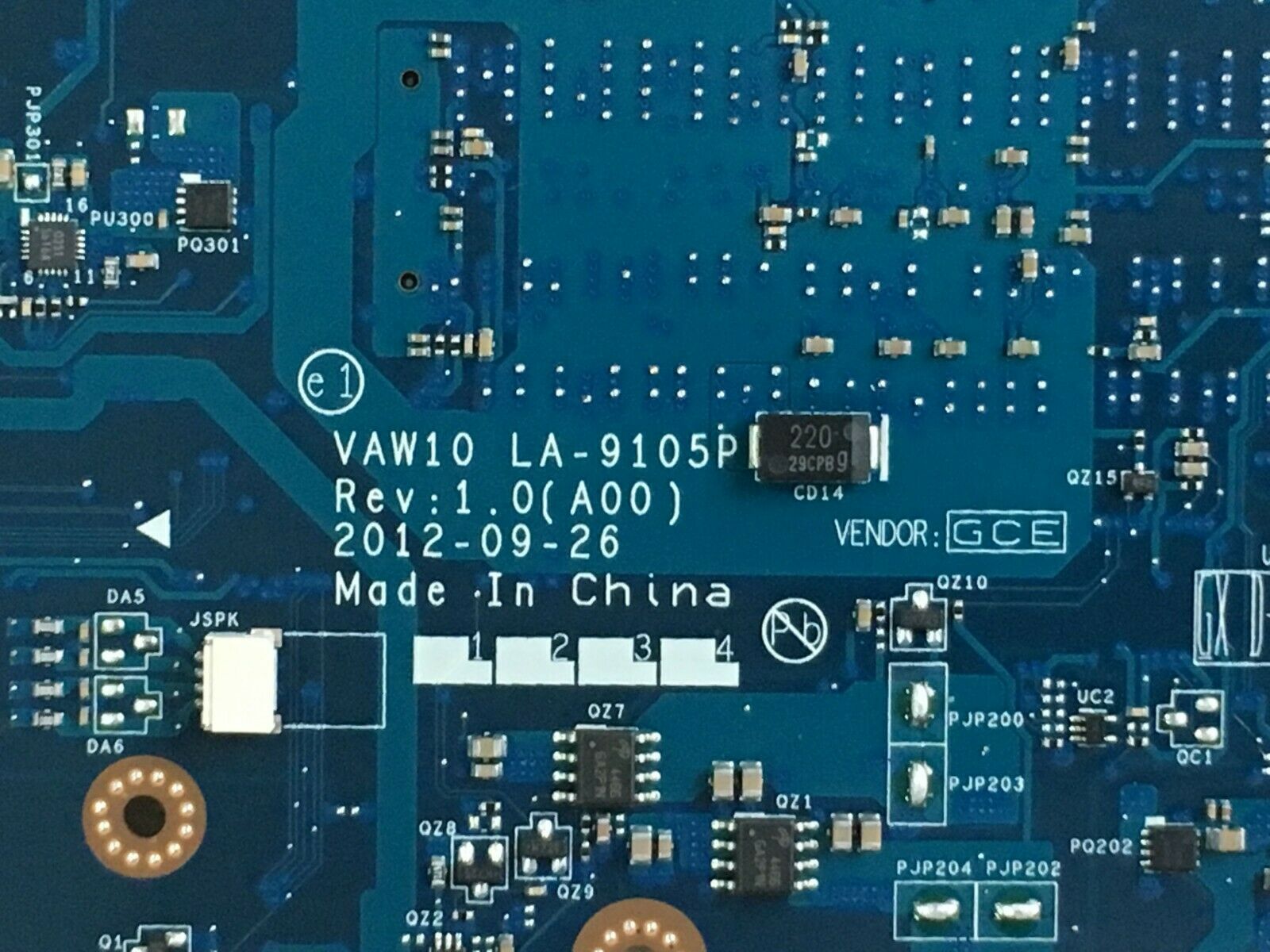 Main CPU I3-4010U VGA Share