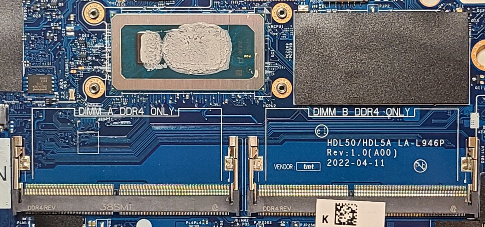 Main CPU Pentium N4020