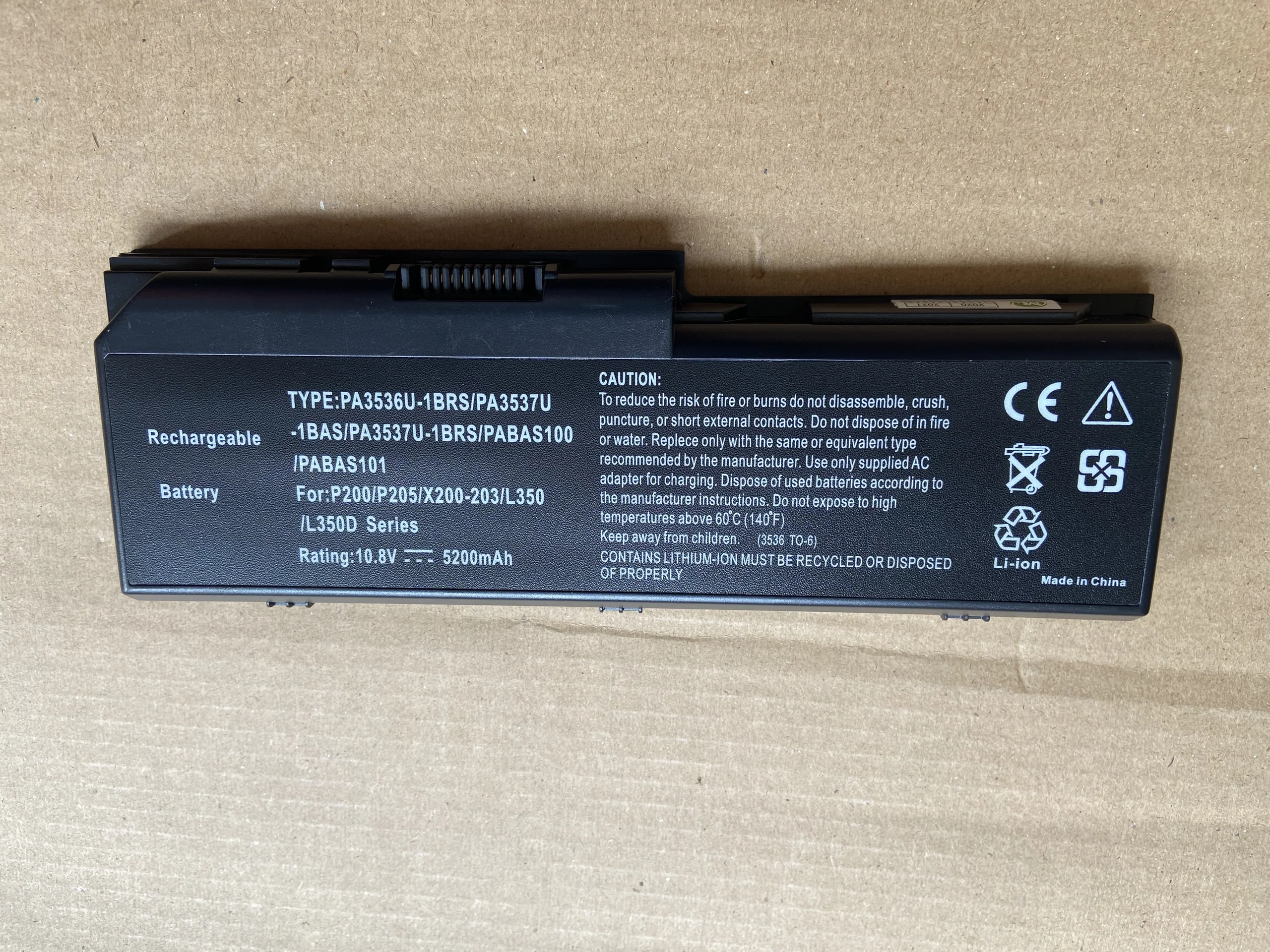 Pin Toshiba Satellite P200 P205 X200-203 L350 L350D PA3536U-1BRS PA3537U-1BAS PA3537U-1BRS PABAS100 PABAS101