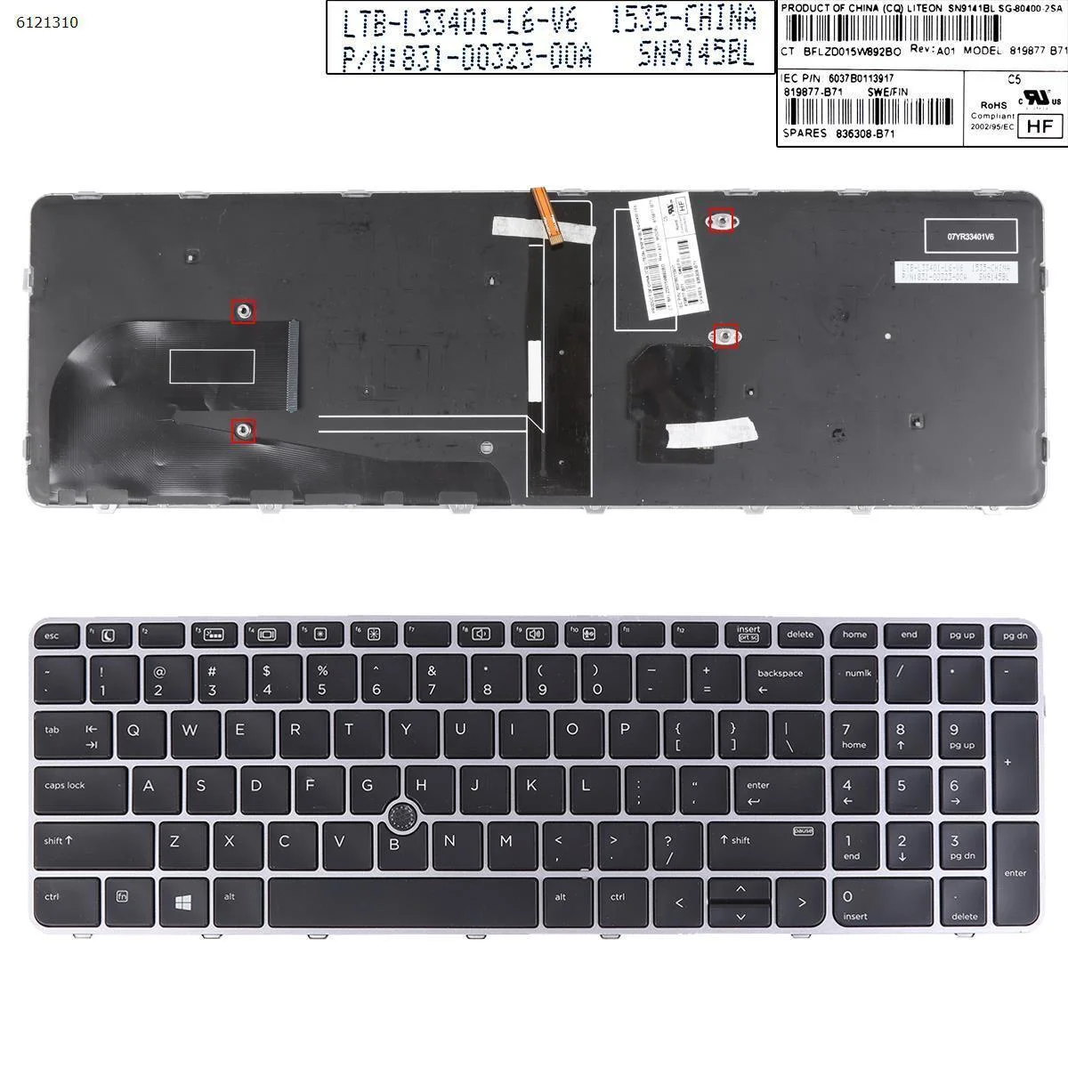 Thay Bàn Phím Laptop HP Elitebook 750 G3