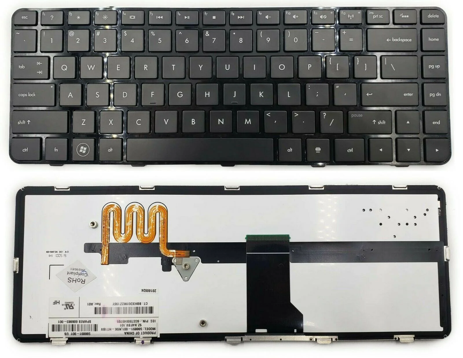 Thay Bàn Phím Laptop HP Pavilion DM4-1000 DV5-2000 DM4-1012 DM4-2000 DV5-2155DX DM4-1160US 608222-001 612811-001