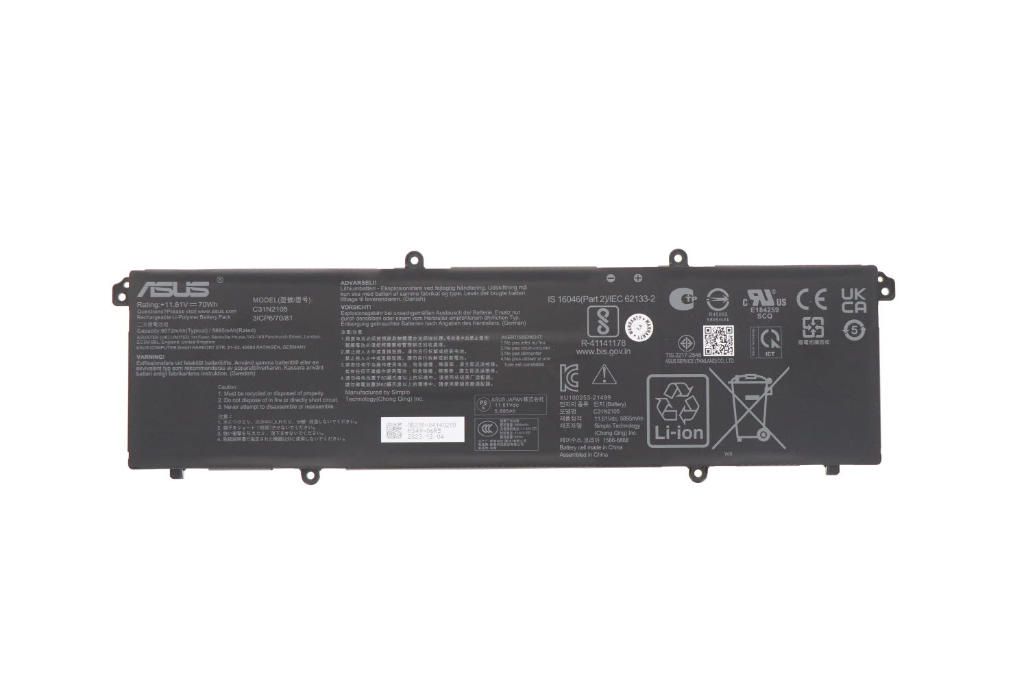Thay Pin Asus Asus Vivobook Go 14 E1404FA-NK113W