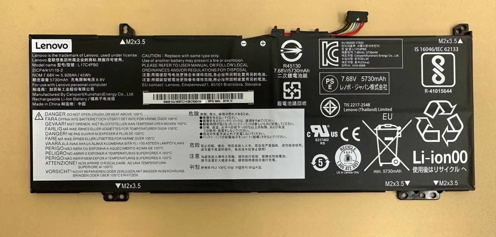 Thay Pin Lenovo Ideapad 530s-15IKB
